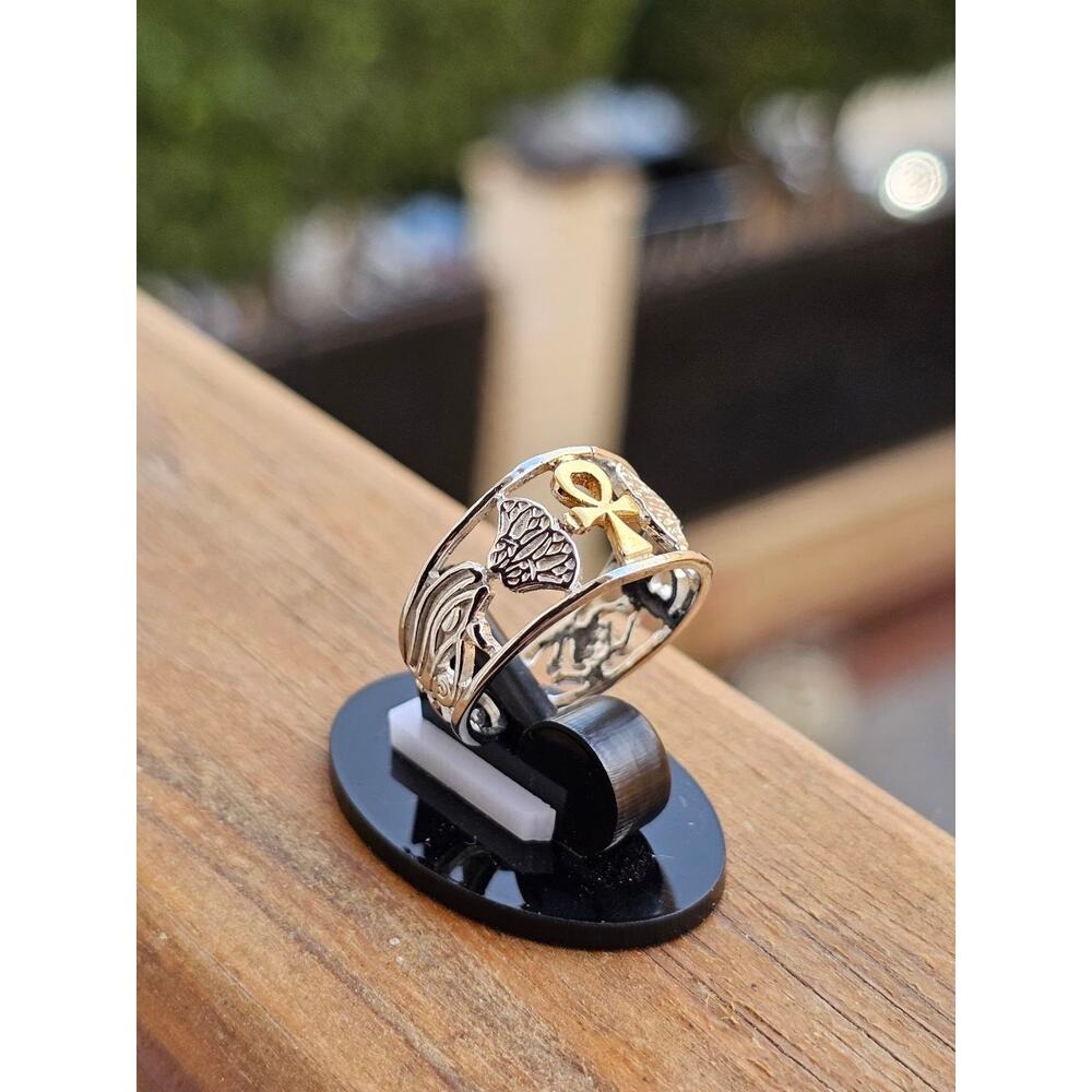 Handmade Sterling Silver Egyptian Ring